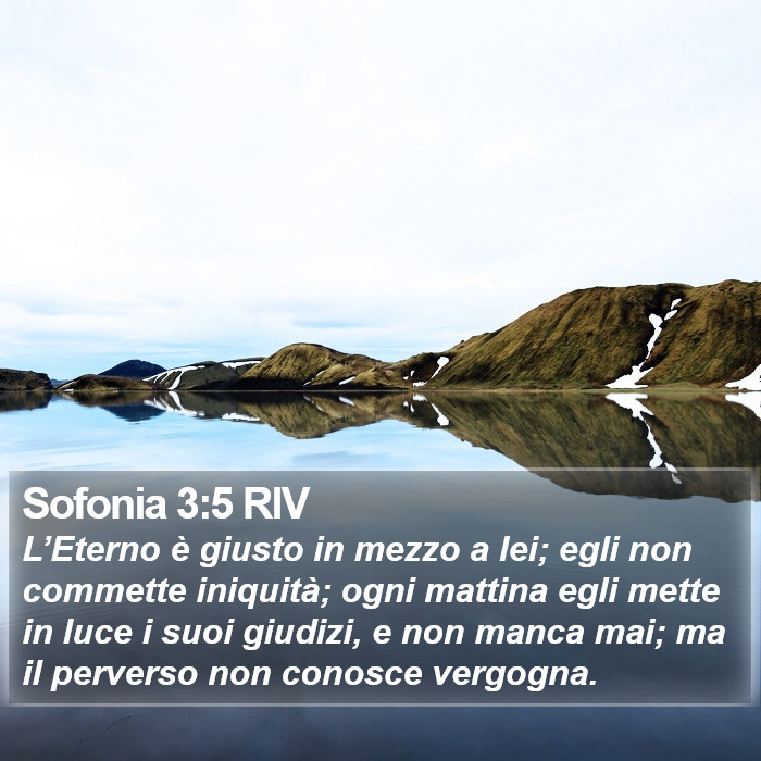 Sofonia 3:5 RIV Bible Study