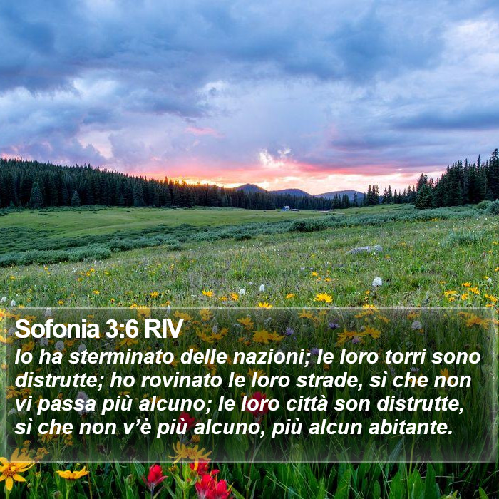 Sofonia 3:6 RIV Bible Study