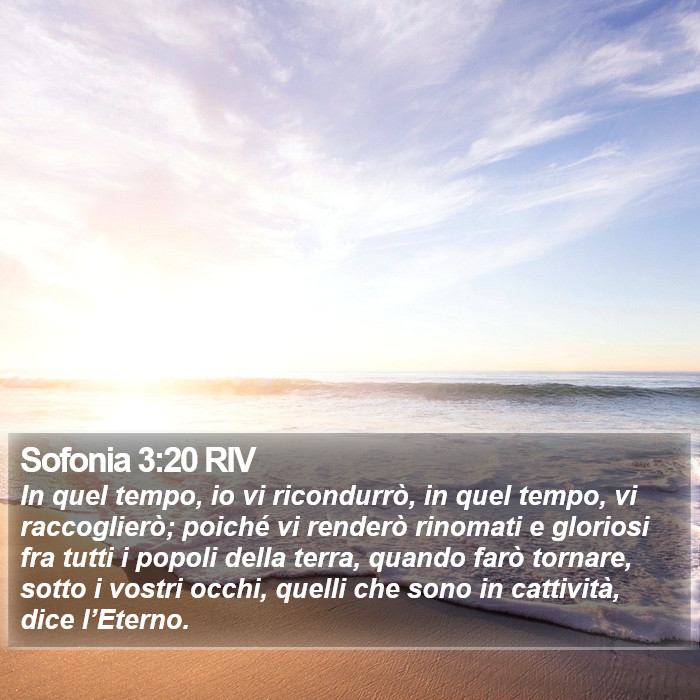 Sofonia 3:20 RIV Bible Study