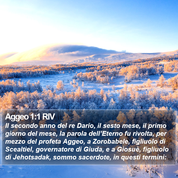 Aggeo 1:1 RIV Bible Study