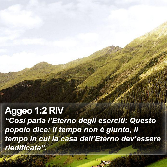 Aggeo 1:2 RIV Bible Study