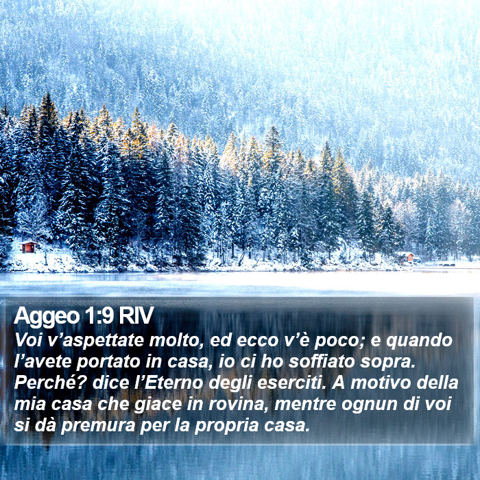 Aggeo 1:9 RIV Bible Study