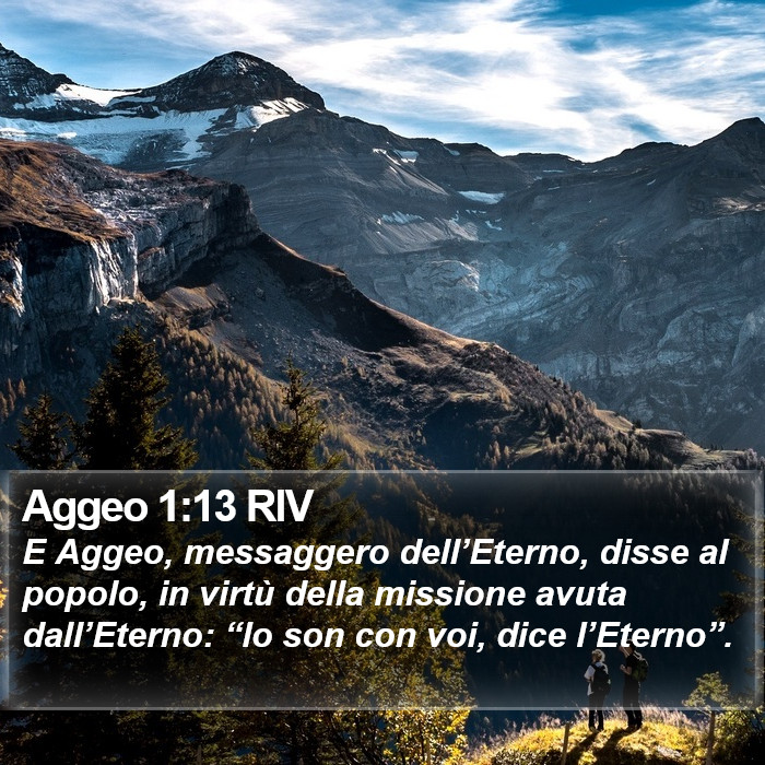 Aggeo 1:13 RIV Bible Study