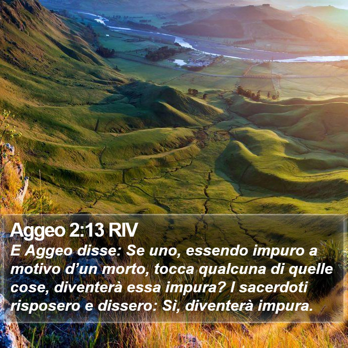 Aggeo 2:13 RIV Bible Study