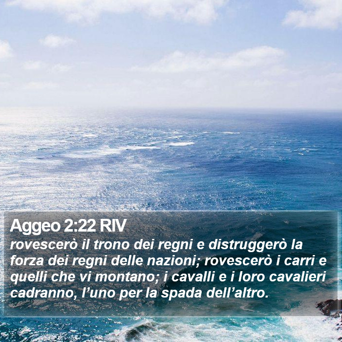 Aggeo 2:22 RIV Bible Study