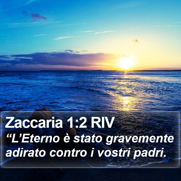 Zaccaria 1:2 RIV Bible Study