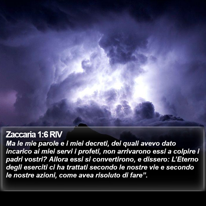 Zaccaria 1:6 RIV Bible Study