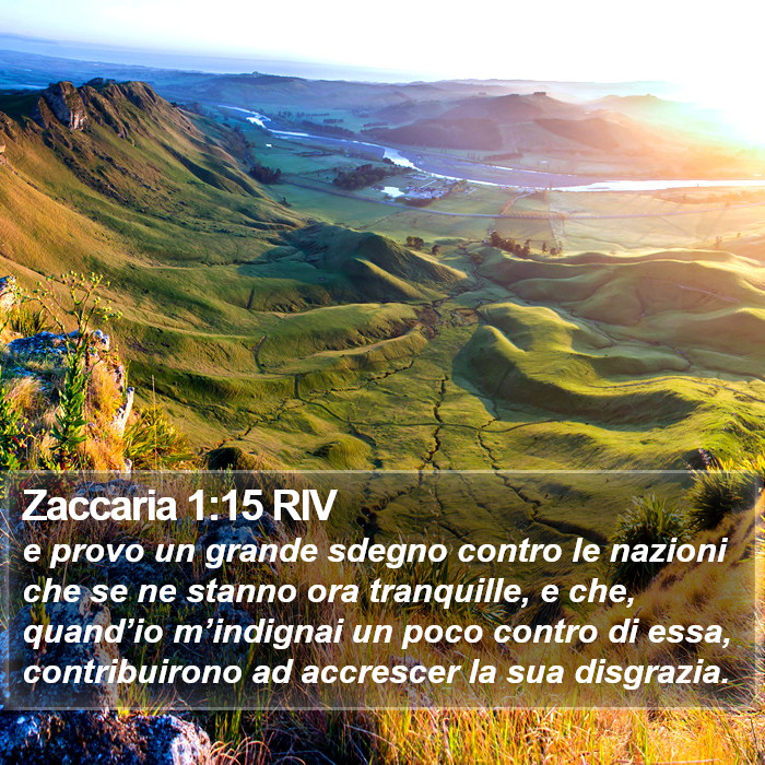 Zaccaria 1:15 RIV Bible Study