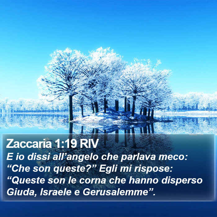 Zaccaria 1:19 RIV Bible Study