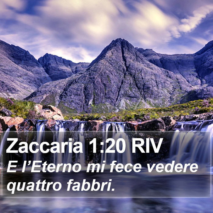 Zaccaria 1:20 RIV Bible Study