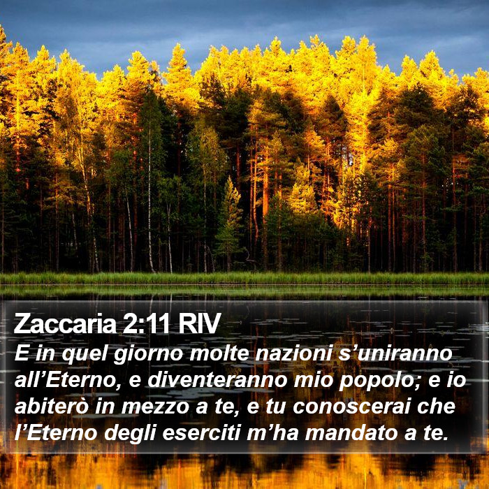 Zaccaria 2:11 RIV Bible Study