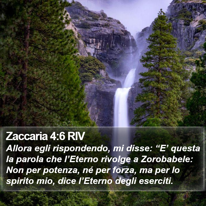 Zaccaria 4:6 RIV Bible Study
