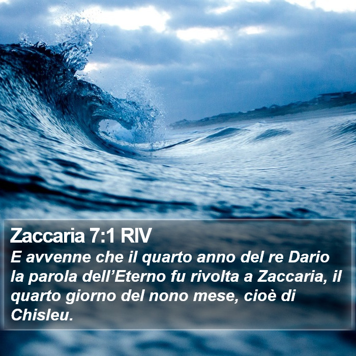 Zaccaria 7:1 RIV Bible Study