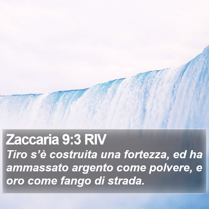 Zaccaria 9:3 RIV Bible Study