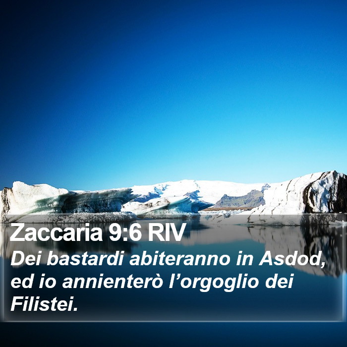 Zaccaria 9:6 RIV Bible Study