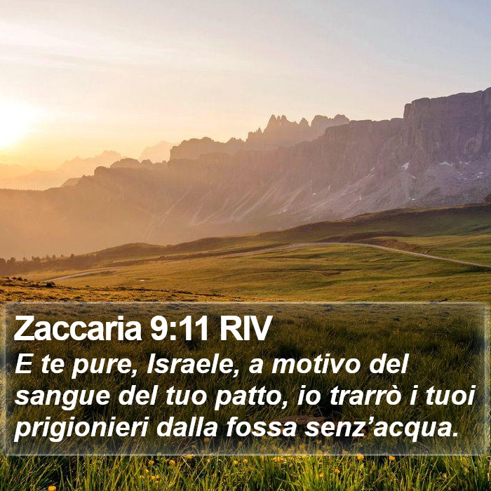 Zaccaria 9:11 RIV Bible Study