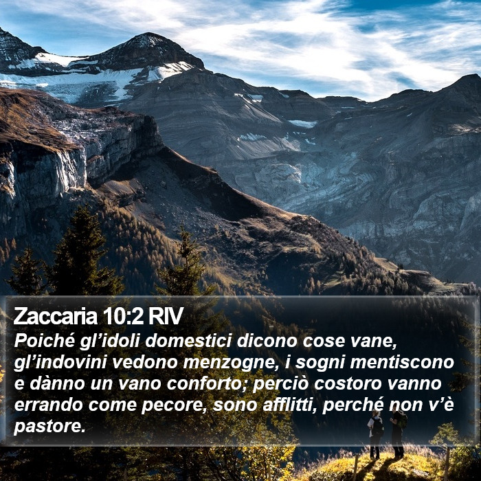 Zaccaria 10:2 RIV Bible Study