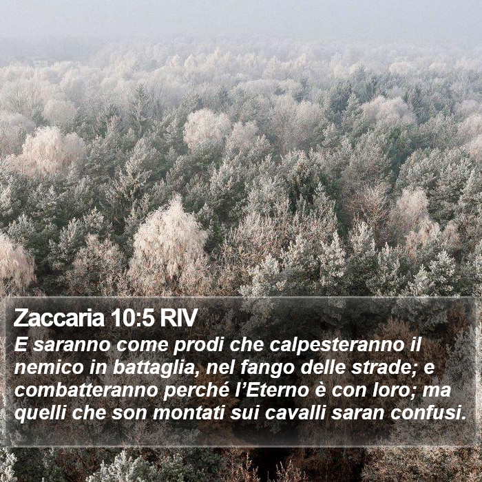 Zaccaria 10:5 RIV Bible Study