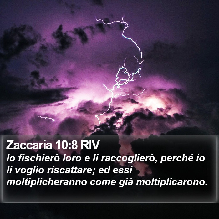 Zaccaria 10:8 RIV Bible Study