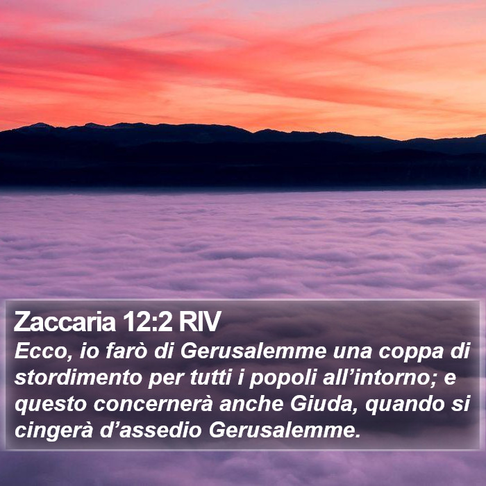 Zaccaria 12:2 RIV Bible Study