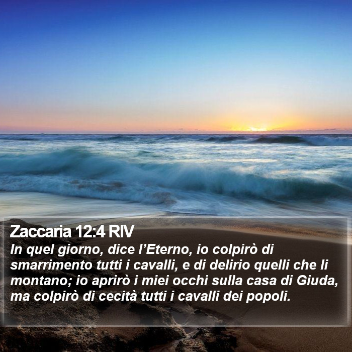 Zaccaria 12:4 RIV Bible Study