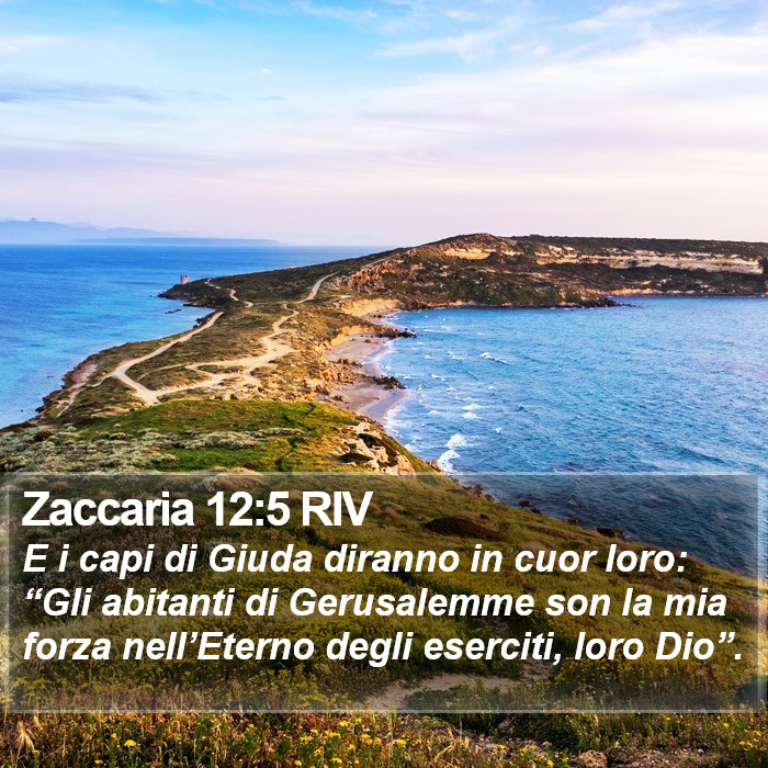 Zaccaria 12:5 RIV Bible Study