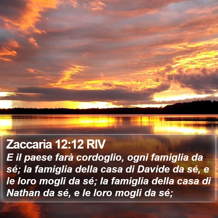 Zaccaria 12:12 RIV Bible Study