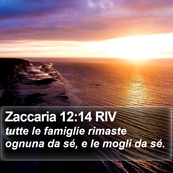 Zaccaria 12:14 RIV Bible Study