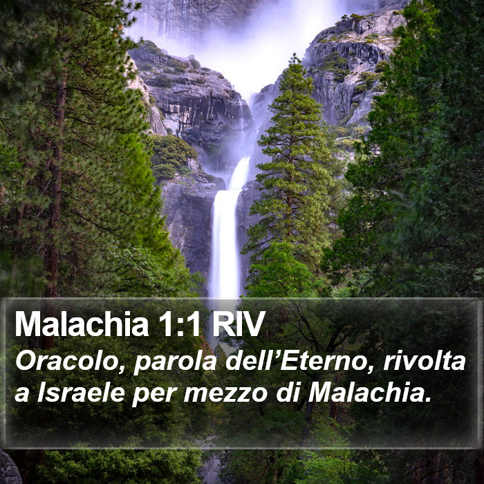 Malachia 1:1 RIV Bible Study