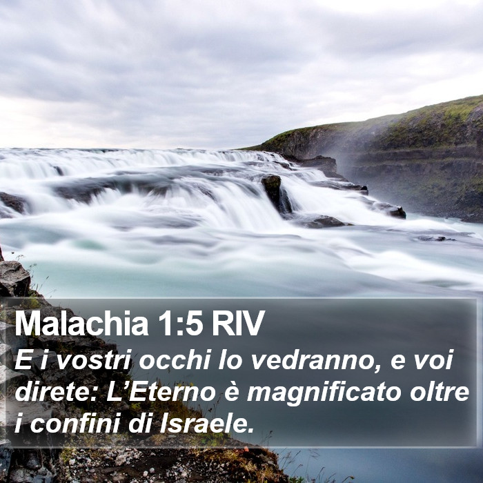 Malachia 1:5 RIV Bible Study