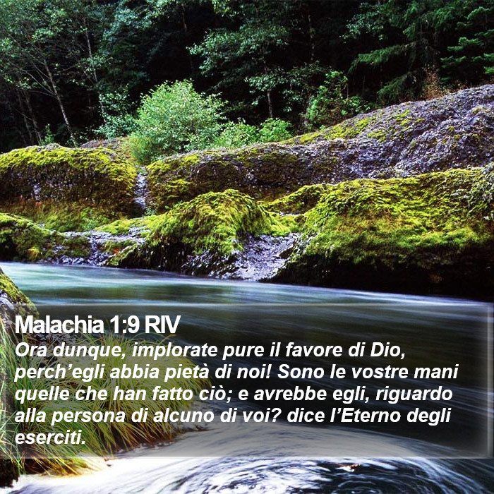 Malachia 1:9 RIV Bible Study