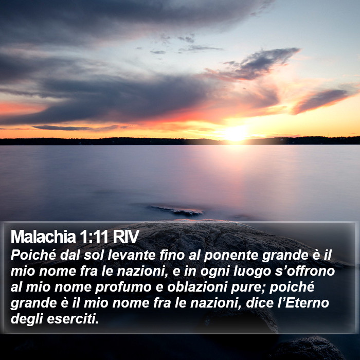 Malachia 1:11 RIV Bible Study