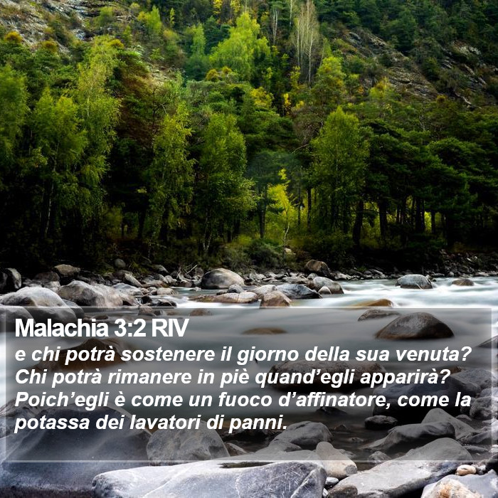 Malachia 3:2 RIV Bible Study