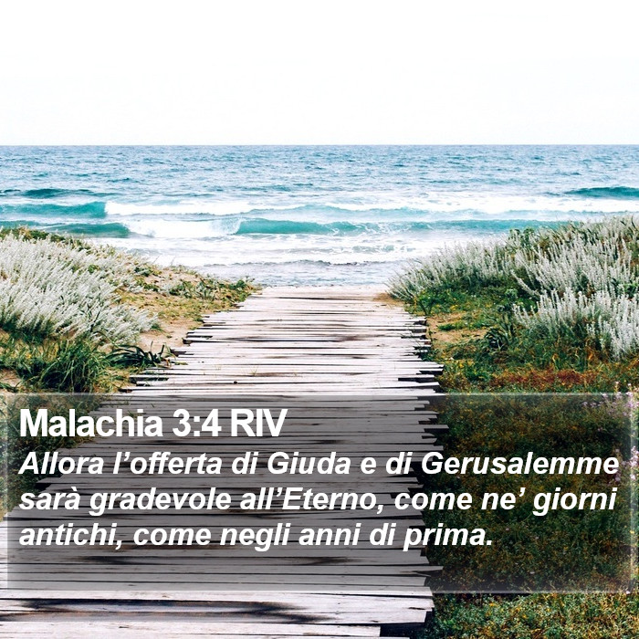 Malachia 3:4 RIV Bible Study