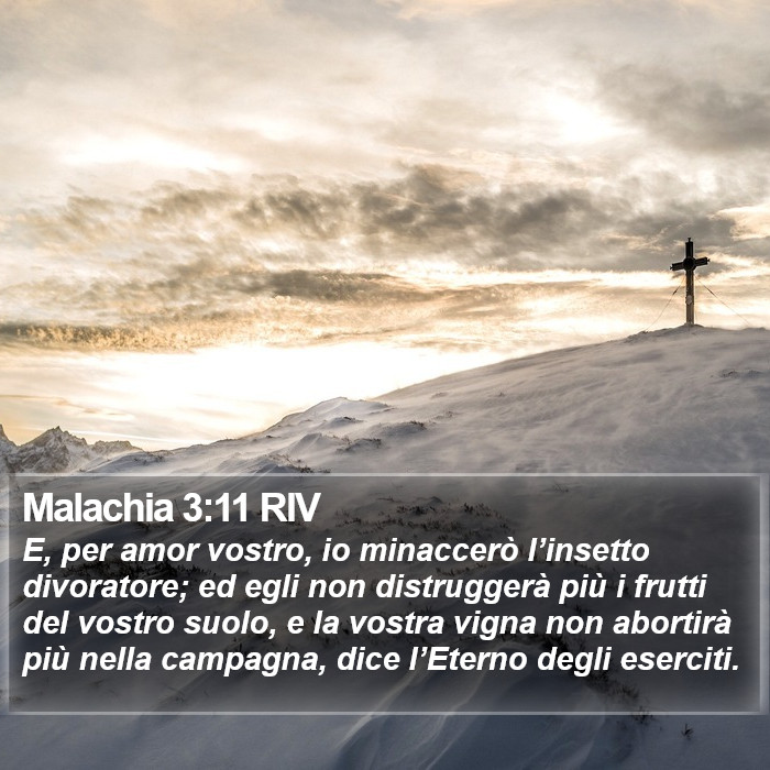 Malachia 3:11 RIV Bible Study