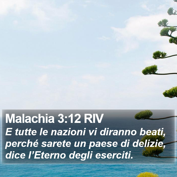 Malachia 3:12 RIV Bible Study