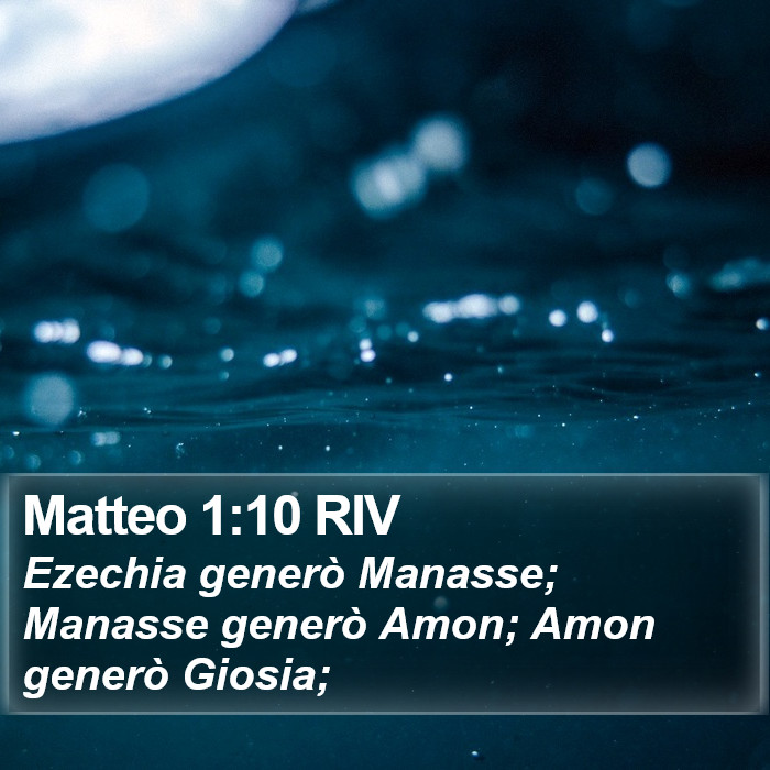 Matteo 1:10 RIV Bible Study