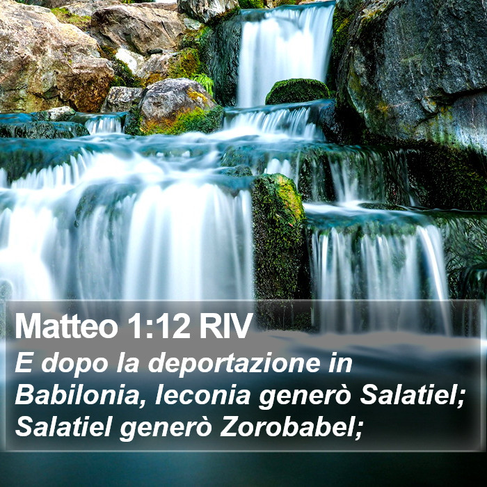 Matteo 1:12 RIV Bible Study