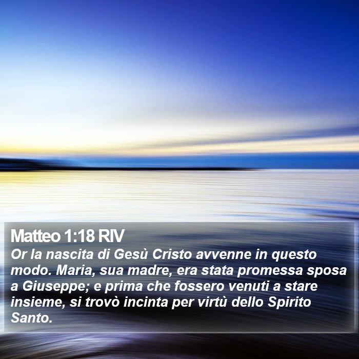 Matteo 1:18 RIV Bible Study