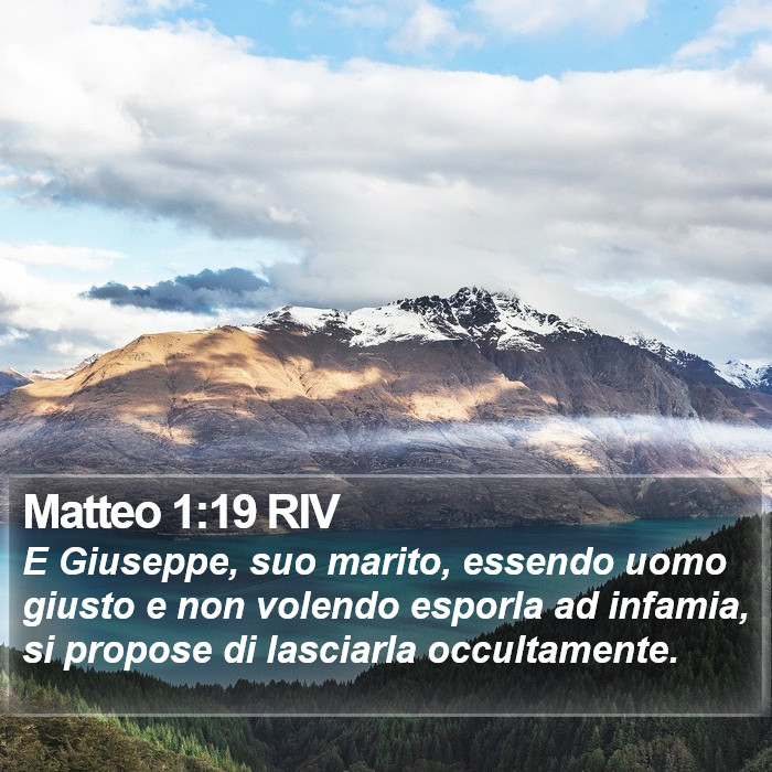 Matteo 1:19 RIV Bible Study