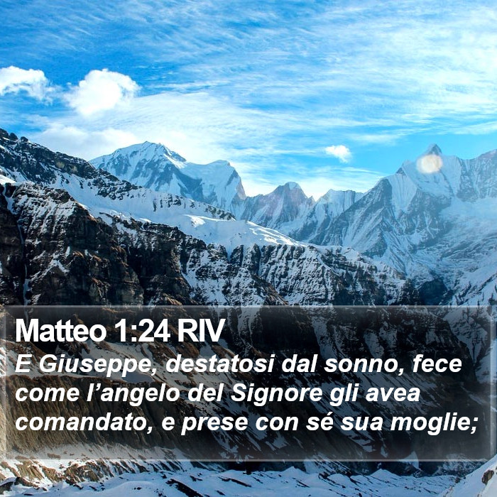 Matteo 1:24 RIV Bible Study