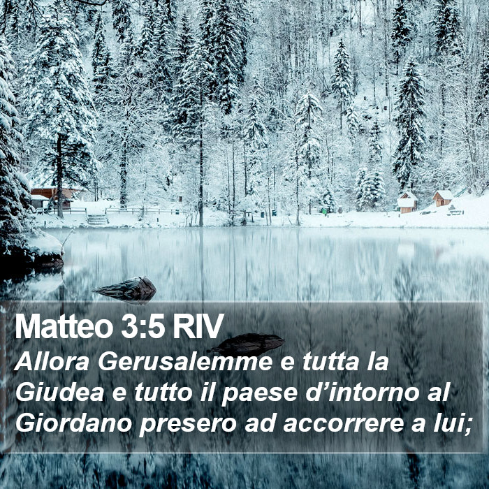 Matteo 3:5 RIV Bible Study