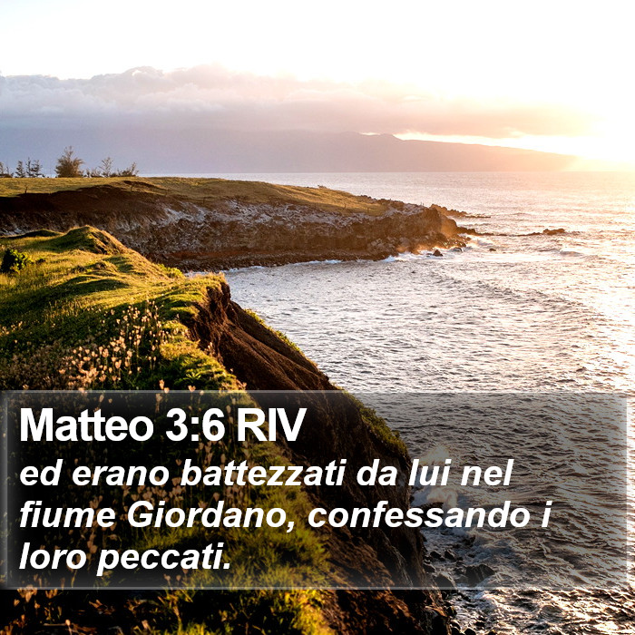 Matteo 3:6 RIV Bible Study