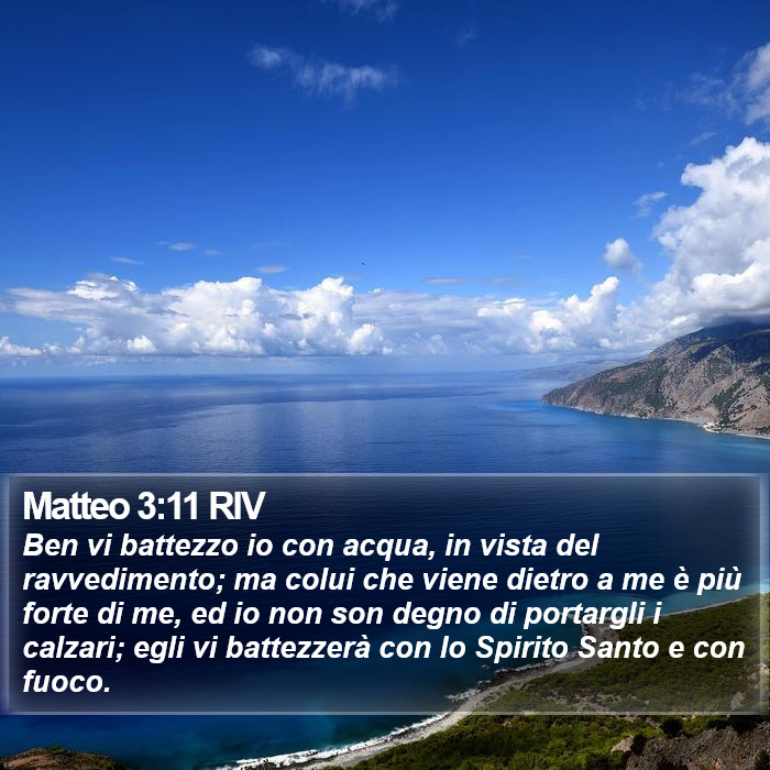 Matteo 3:11 RIV Bible Study