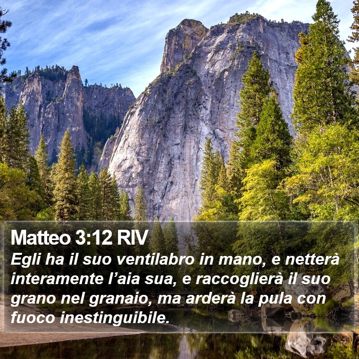 Matteo 3:12 RIV Bible Study