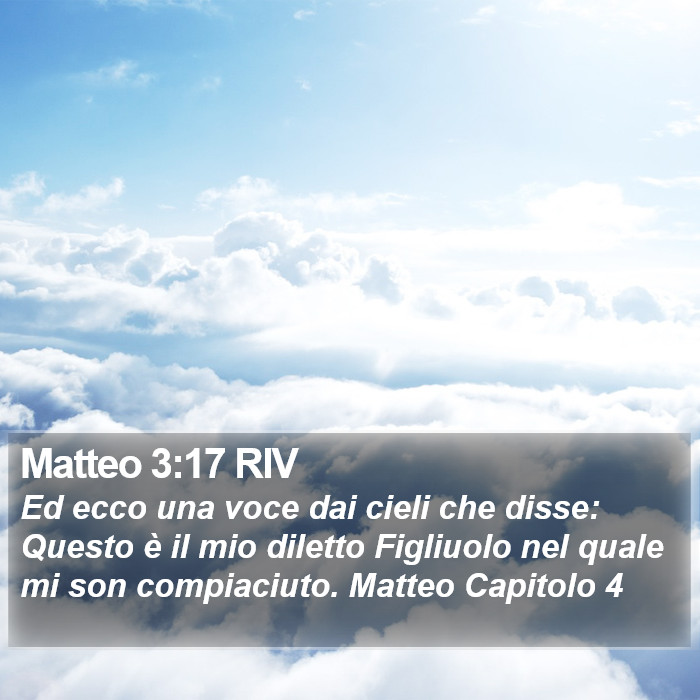 Matteo 3:17 RIV Bible Study