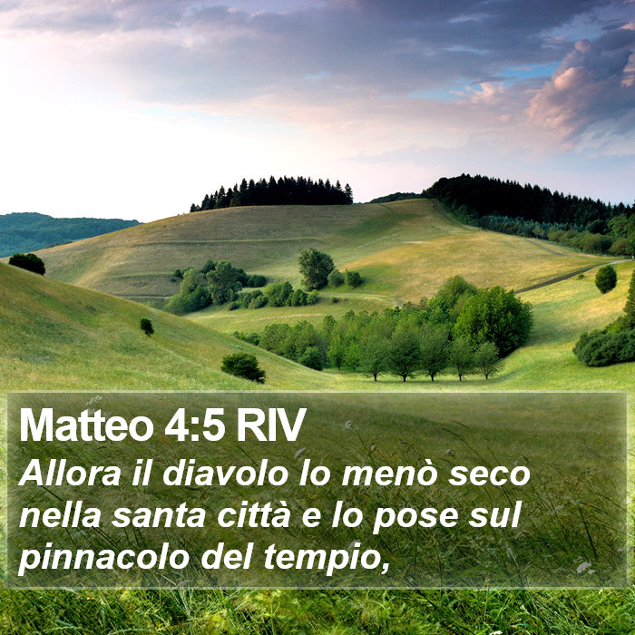 Matteo 4:5 RIV Bible Study