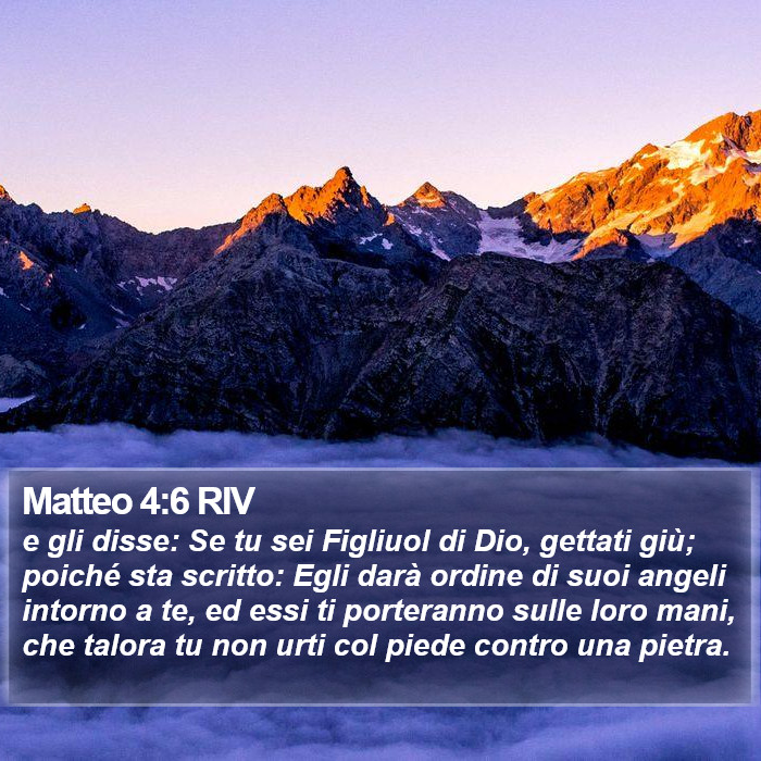 Matteo 4:6 RIV Bible Study