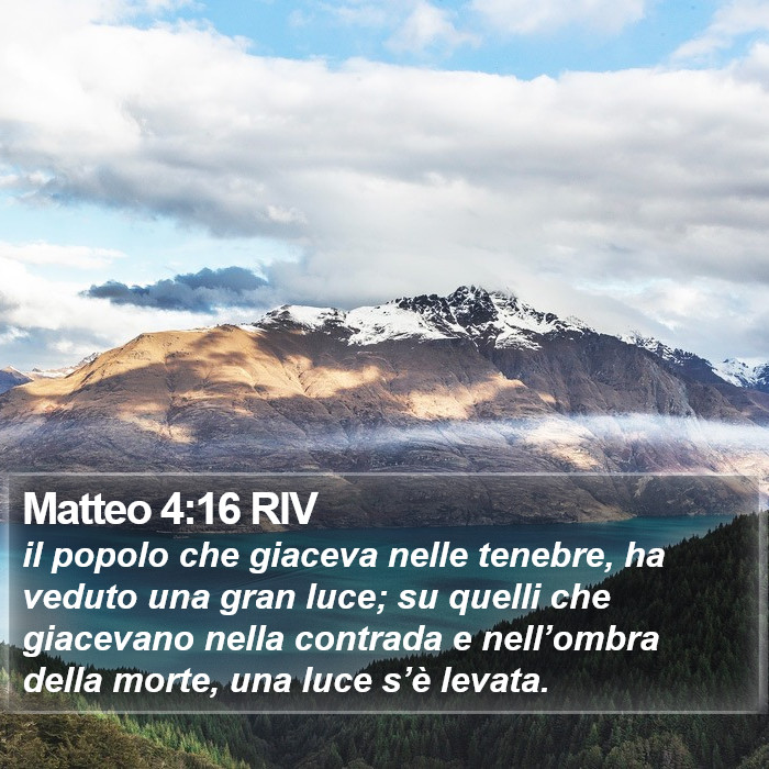 Matteo 4:16 RIV Bible Study