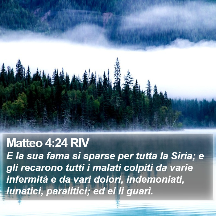 Matteo 4:24 RIV Bible Study